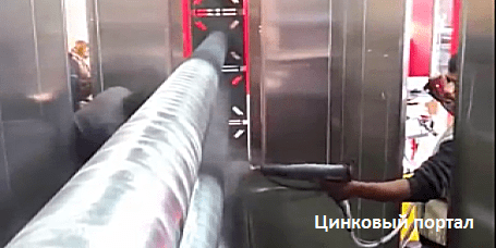 Технология нанесения комбинированного цинксодержащего покрытия на полые профиля, трубы